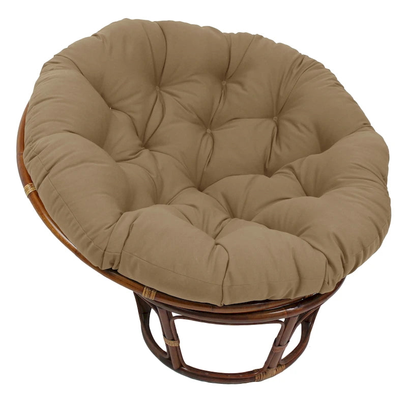 Coussin uni en sergé pour fauteuil Papasan de 52 po (coussin seulement)