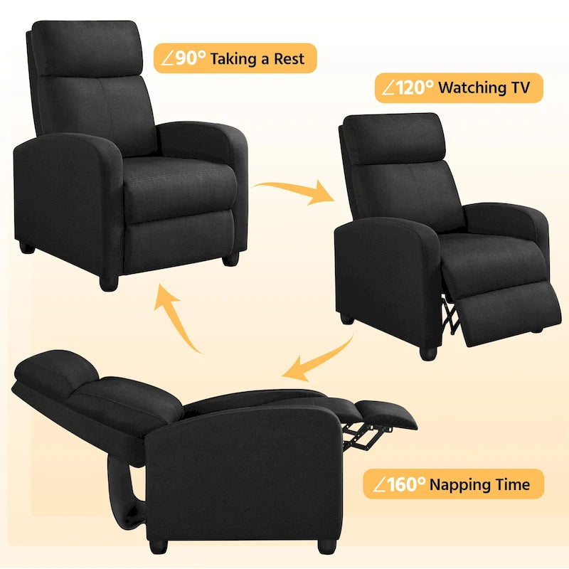 Fauteuil inclinable en tissu moderne