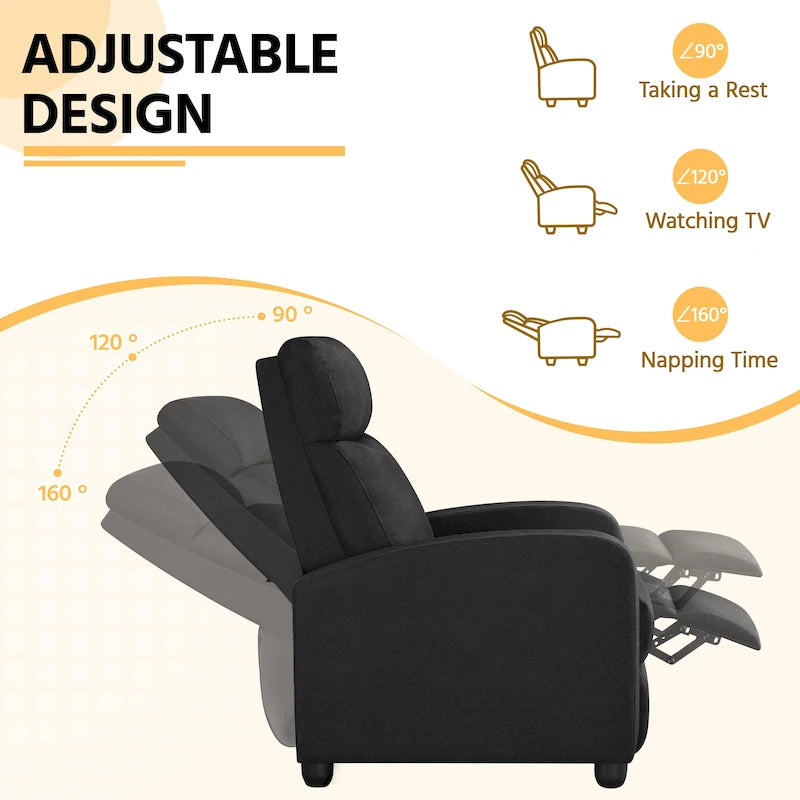 Fauteuil inclinable en tissu moderne