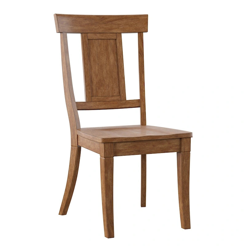 Chaises de salle à manger à dossier en bois (lot de 2)