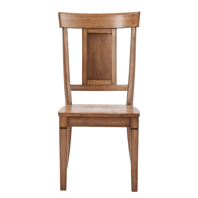 Chaises de salle à manger à dossier en bois (lot de 2)