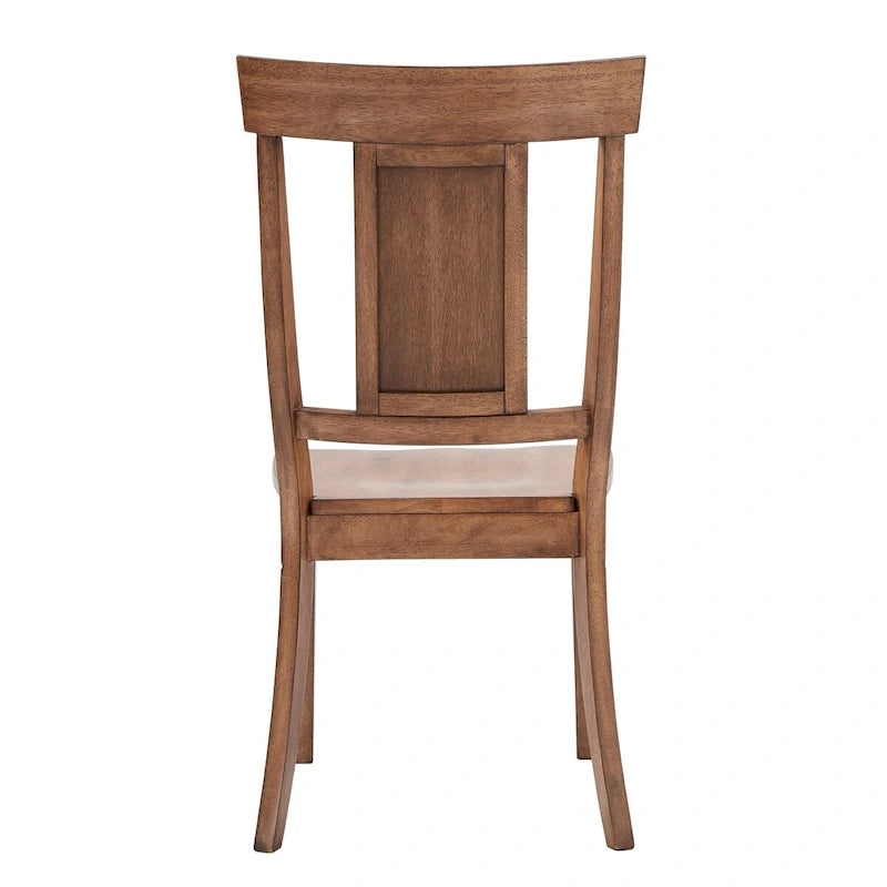 Chaises de salle à manger à dossier en bois (lot de 2)