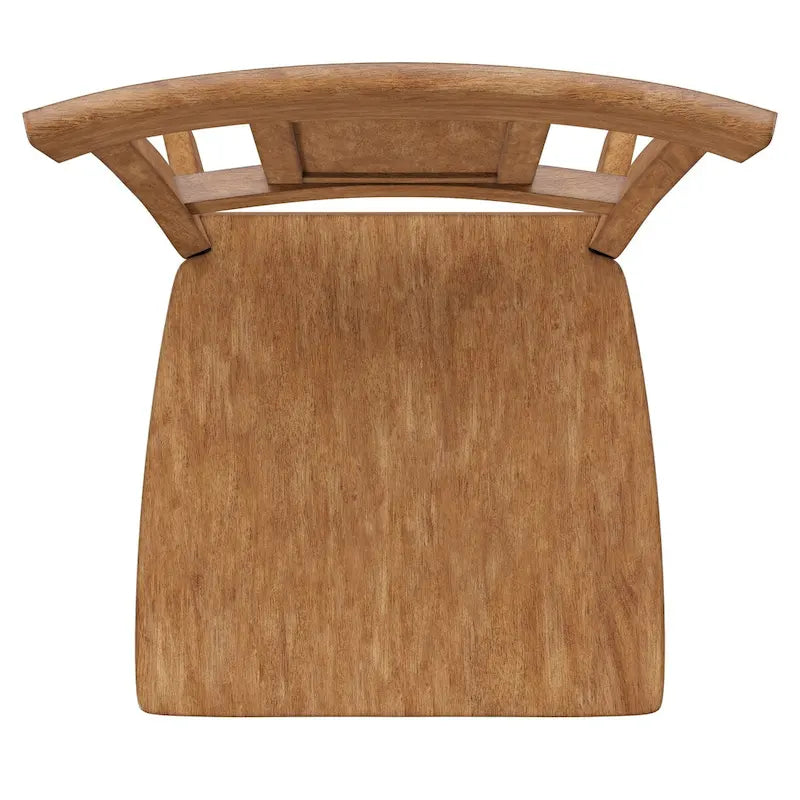 Chaises de salle à manger à dossier en bois (lot de 2)