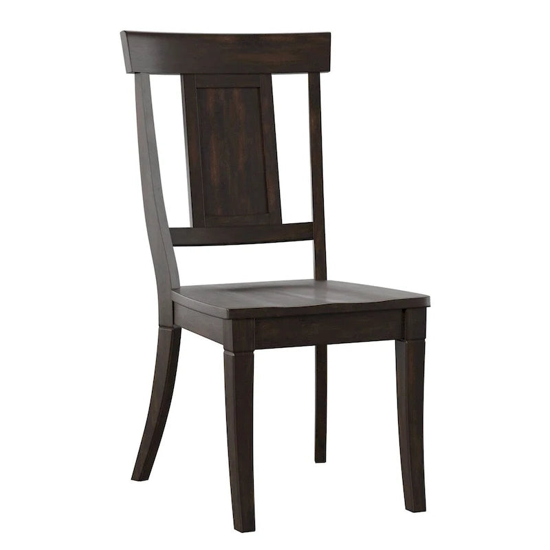 Chaises de salle à manger à dossier en bois (lot de 2)