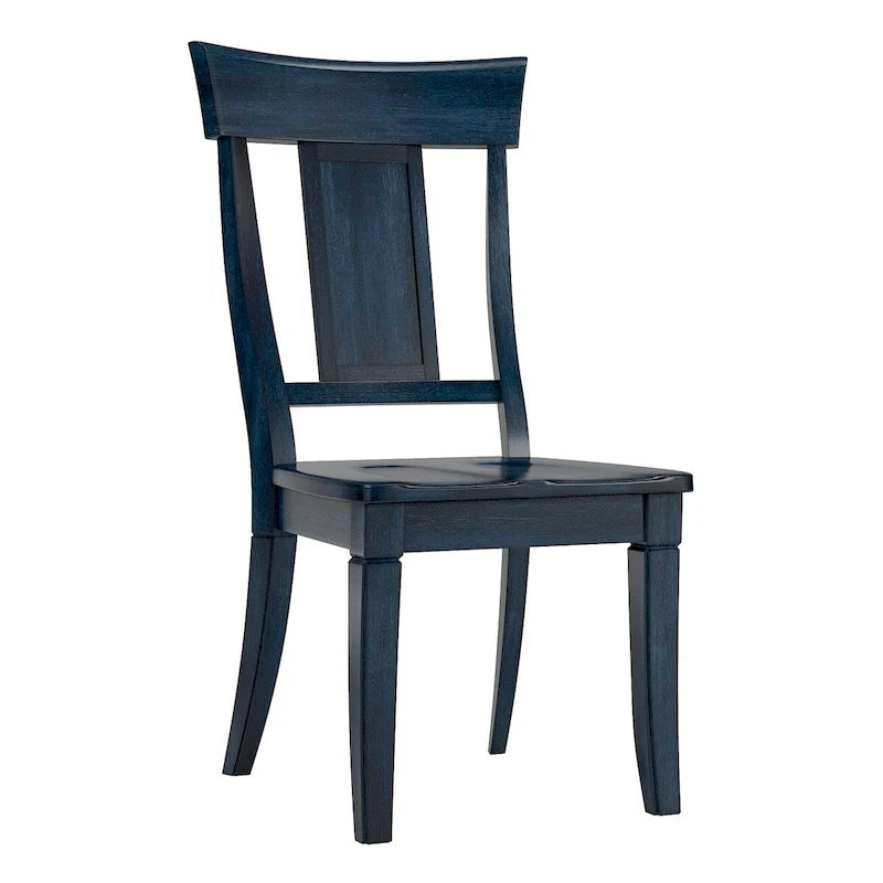 Chaises de salle à manger à dossier en bois (lot de 2)
