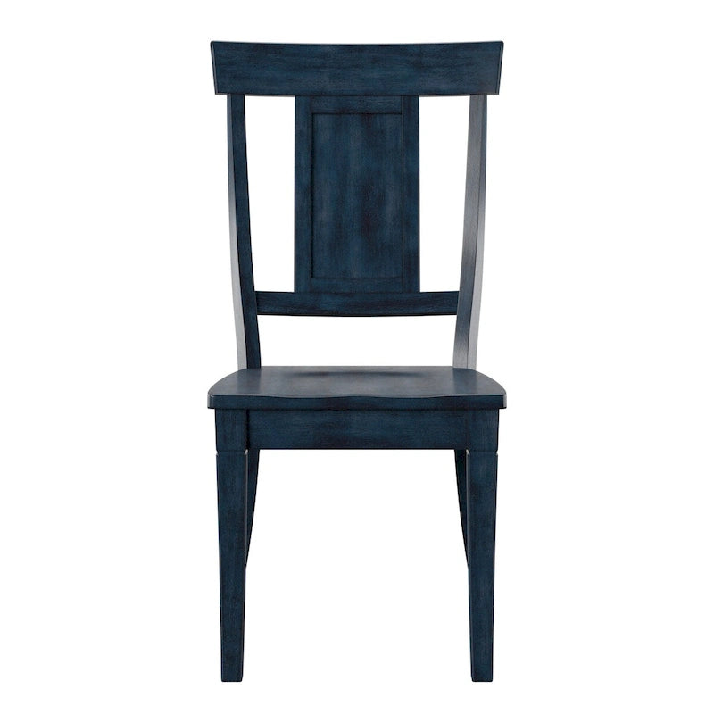 Chaises de salle à manger à dossier en bois (lot de 2)