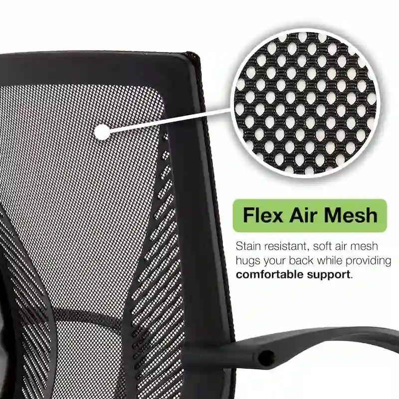Chaise de bureau à dossier mi-hauteur
