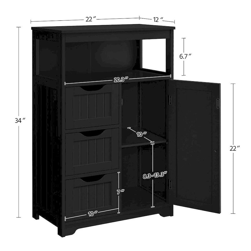Meuble de rangement pour salle de bain, chambre à coucher