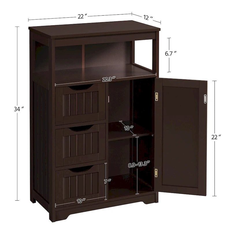 Meuble de rangement pour salle de bain, chambre à coucher