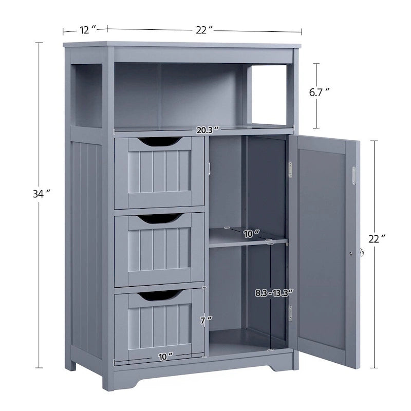 Meuble de rangement pour salle de bain, chambre à coucher